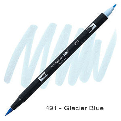 Tombow Dual Tip Pen 491 Glacier Blue