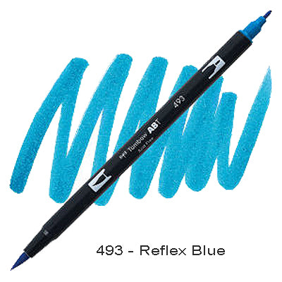 Tombow Dual Tip Pen 493 Reflex Blue