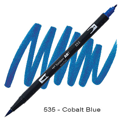 Tombow Dual Tip Pen 535 Cobalt Blue