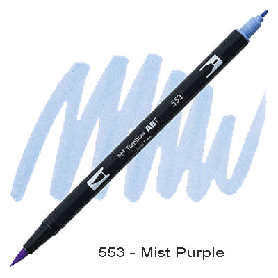 Tombow Dual Tip Pen 553 Mist Purple