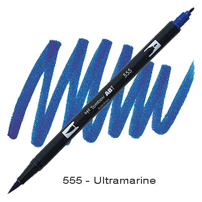Tombow Dual Tip Pen 555 Ultramarine