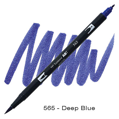Tombow Dual Tip Pen 565 Deep Blue