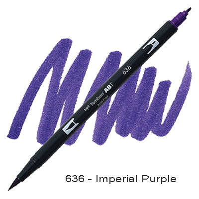 Tombow Dual Tip Pen 636 Imperial Purple