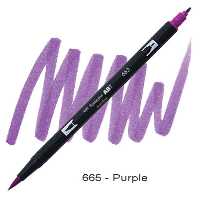 Tombow Dual Tip Pen 665 Purple