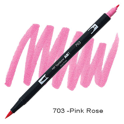 Tombow Dual Tip Pen 703 Pink Rose