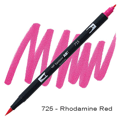 Tombow Dual Tip Pen 725 Rhodamine Red