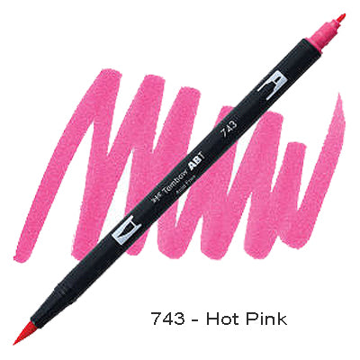 Tombow Dual Tip Pen 743 Hot Pink