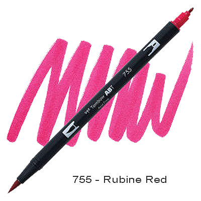 Tombow Dual Tip Pen 755 Rubine Red