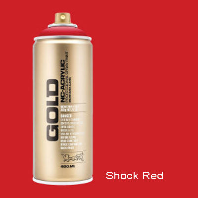 Montana Gold Spray Paint Shock Red