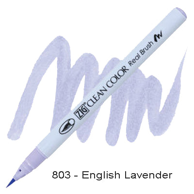 Kuretake Zig Clean Color Brush Pen 803 English Lavender