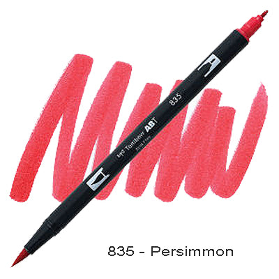 Tombow Dual Tip Pen 835 Persimmon