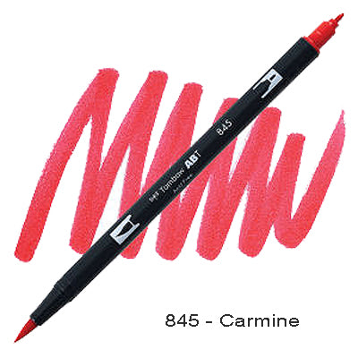 Tombow Dual Tip Pen 845 Carmine