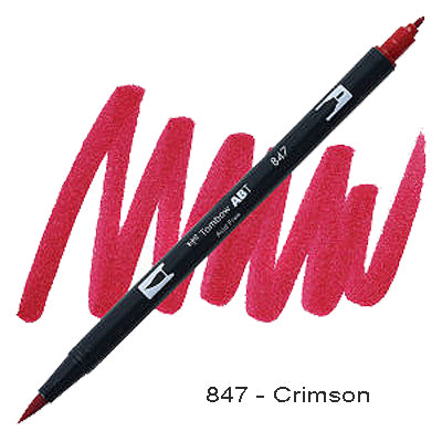 Tombow Dual Tip Pen 847 Crimson