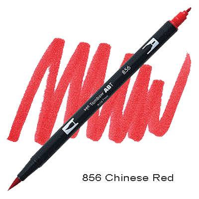 Tombow Dual Tip Pen 856 Chinese Red