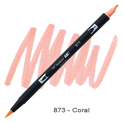 Tombow Dual Tip Pen 873 Coral