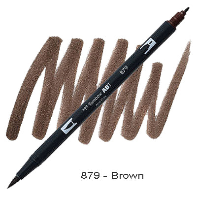 Tombow Dual Tip Pen 879 Brown