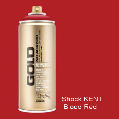 Montana Gold Spray Paint Shock KENT Blood Red