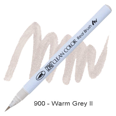 Kuretake Zig Clean Color Brush Pen 900 Warm Grey II