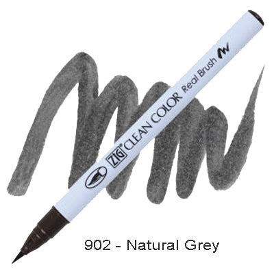 Kuretake Zig Clean Color Brush Pen Natural Grey