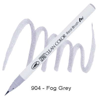 Kuretake Zig Clean Color Brush Pen 904 Fog Grey
