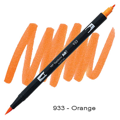 Tombow Dual Tip Pen 933 Orange