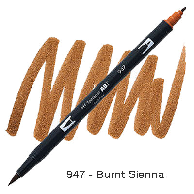 Tombow Dual Tip Pen 947 Burnt Sienna