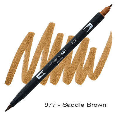 Tombow Dual Tip Pen 977 Saddle Brown