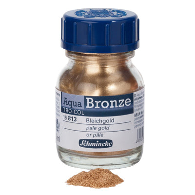 A powder that when mixed with water create a glossy, metal effect for watercolour or gouache paintings on paper, cardboard, painting board or canvas.