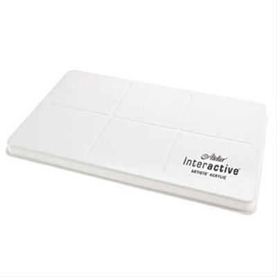 The Atelier Keep or Stay Wet Palette can help to keep your acrylic paints moist with the use of the membraine included.