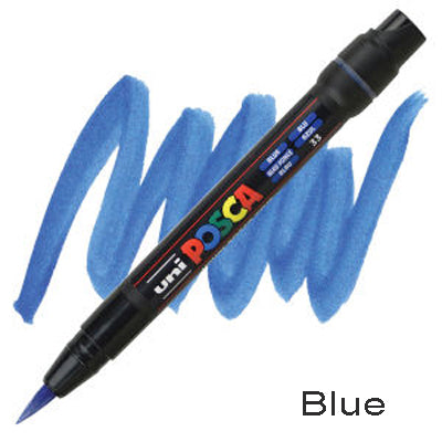 Posca Paint Marker Brush PCF-350 Blue