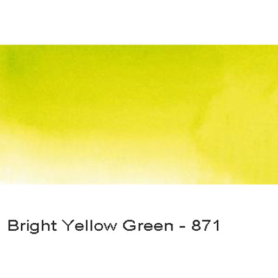 Sennelier L'Aquarelle Artist Watercolour paint Half Pan Bright Yellow Green 871