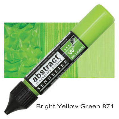 Sennelier 3D Abstract Acrylic Liner Bright Yellow Green 871