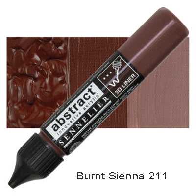 Sennelier 3D Abstract Acrylic Liner Burnt Sienna 211