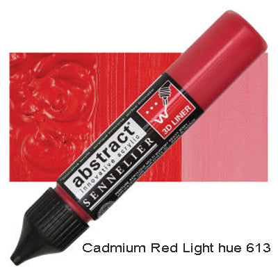 Sennelier 3D Abstract Acrylic Liner Cadmium Red Light hue 613