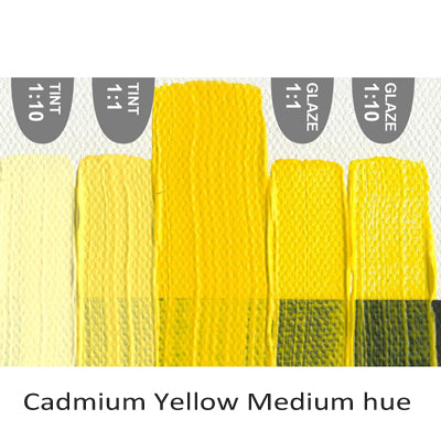 Golden Heavy Body Acrylic paint Cadmium Yellow Medium hue