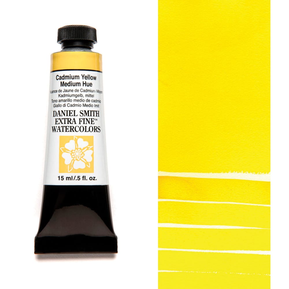 Daniel Smith Watercolours 15ml Cadmium Yellow Medium hue