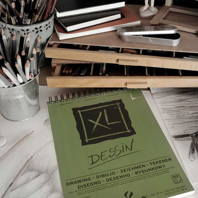 Canson XL Drawing pad is a universal drawing paper that can be used with any medium.