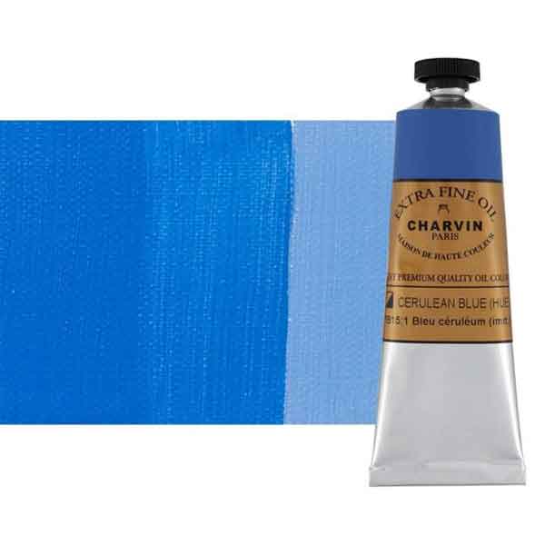 Charvin Extra Fine Artist OIl Paints Cerulean Blue hue