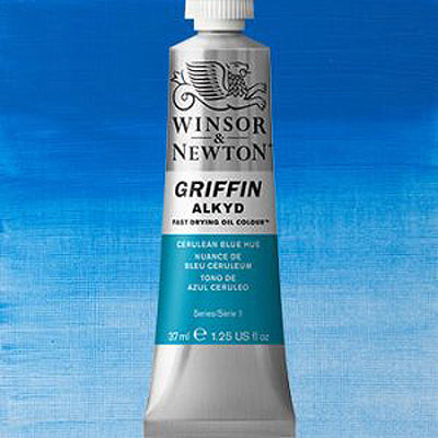 Winsor & Newton Griffin Alkyd Oil Paint Cerulean Blue hue