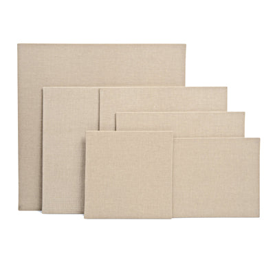 Clairefontaine Natural Canvas Boards are 3mm boards covered with natural canvas