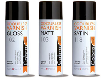 Cobra Odourless varnish offers protection against ageing of the paint, dust and dirt. 