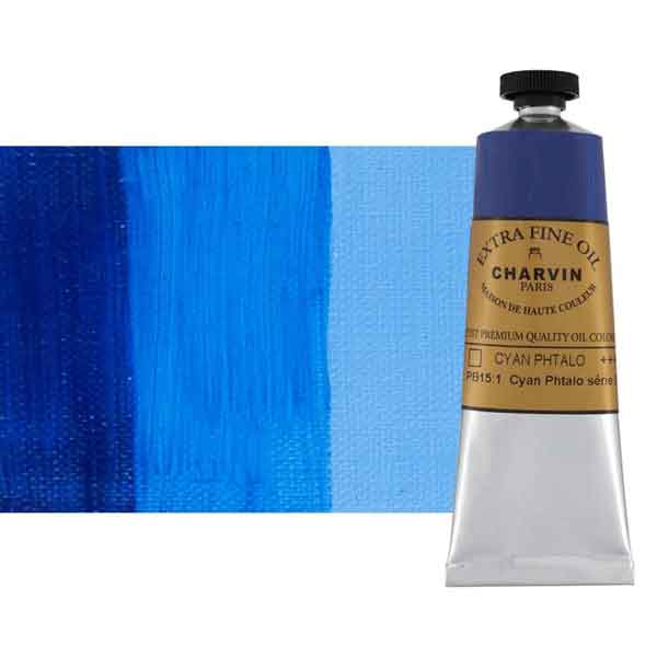 Charvin Extra Fine Artist OIl Paints Cyan Phthalo