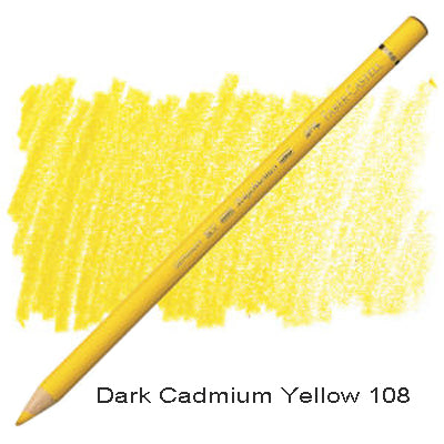 Faber Castell Polychromos Dark Cadmium Yellow 108