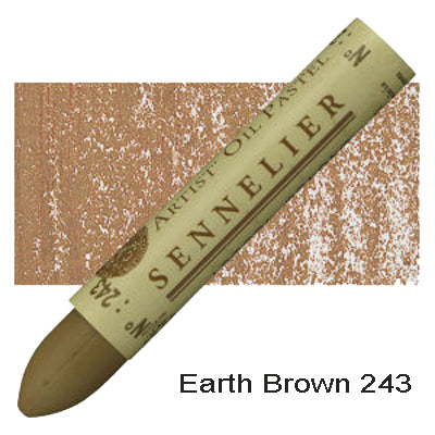 Sennelier Oil Pastels Earth Brown 243
