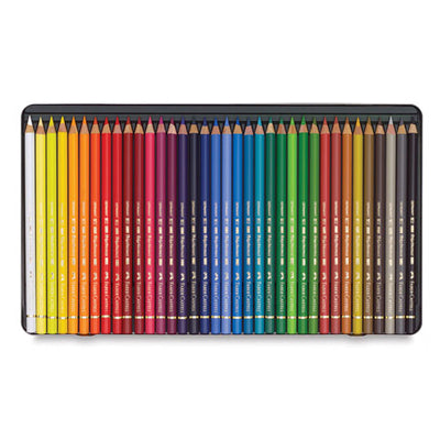 Quality oil-based colour pencils coloured with high-quality artists' pigments suspended in an oil-based binder