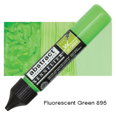 Sennelier 3D Abstract Acrylic Liner Fluorescent Green 895