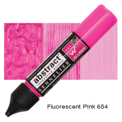Sennelier 3D Abstract Acrylic Liner Fluorescent Pink 654