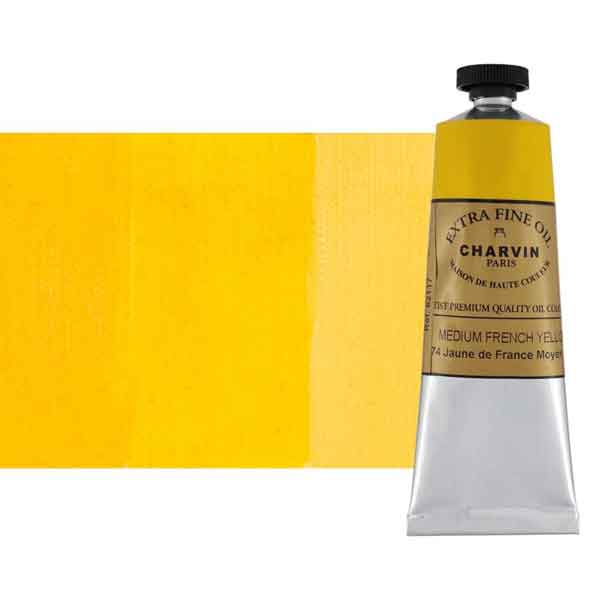 Charvin Extra Fine Artist OIl Paints French Yellow Medium