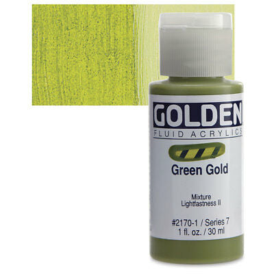 Golden Fluid Acrylics Green Gold