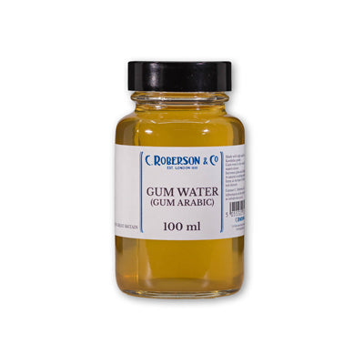 Gum Arabic solution used for binding watercolours.